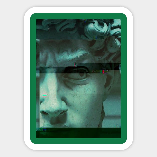 Holographic greek vaporwave statue Sticker by isarol